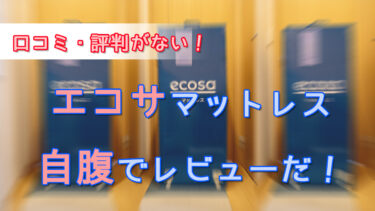 エコサマットレスの口コミ・評判がないので自腹でレビュー！他との違いはどこ？